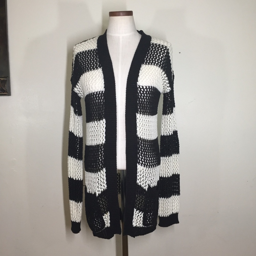 Striped Knitted Cardigan